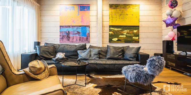 Изысканный двухэтажный дом из клееного бруса по проекту Австрия v3 - фото 14 на сайте Holz House